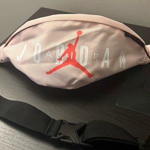 Jordan pink crossbody bag.